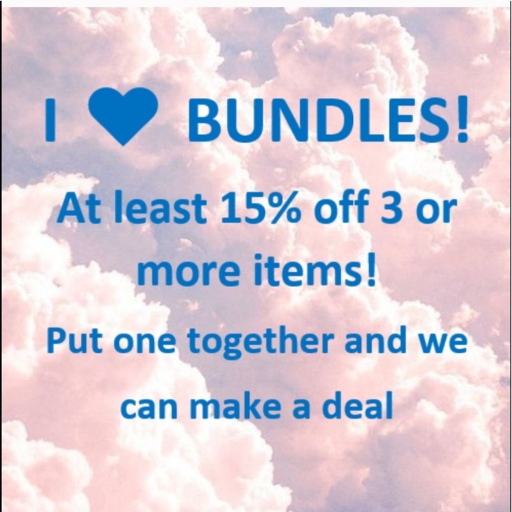 Bundle any jewelry for a BIG discount.